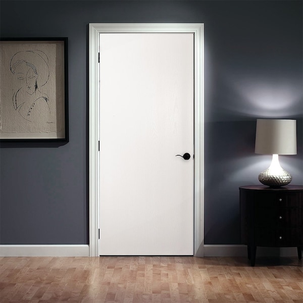 Trimlite Primed Hardboard Hollow Core Flush Slab Door 28"x80